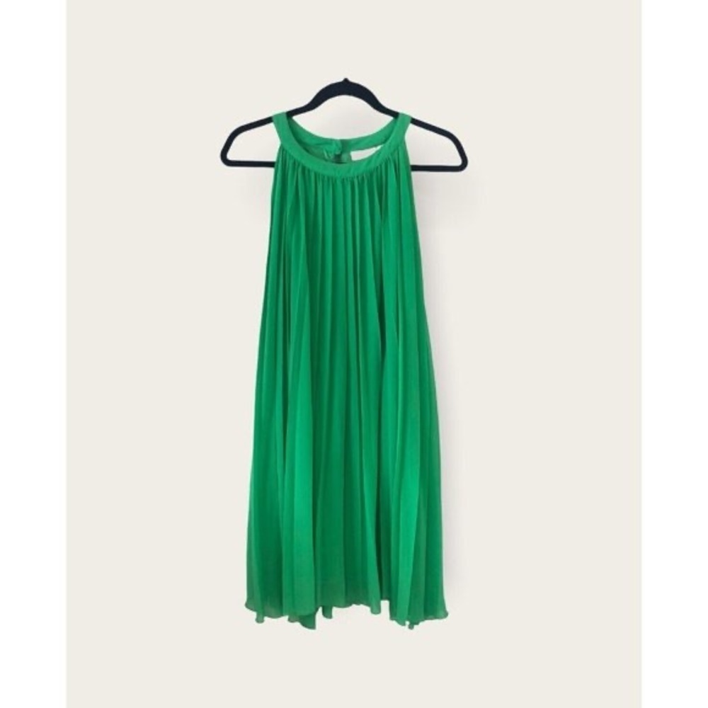 New York And Company Halter Neck Pleated Mini Dress Size S - Picture 4 of 14